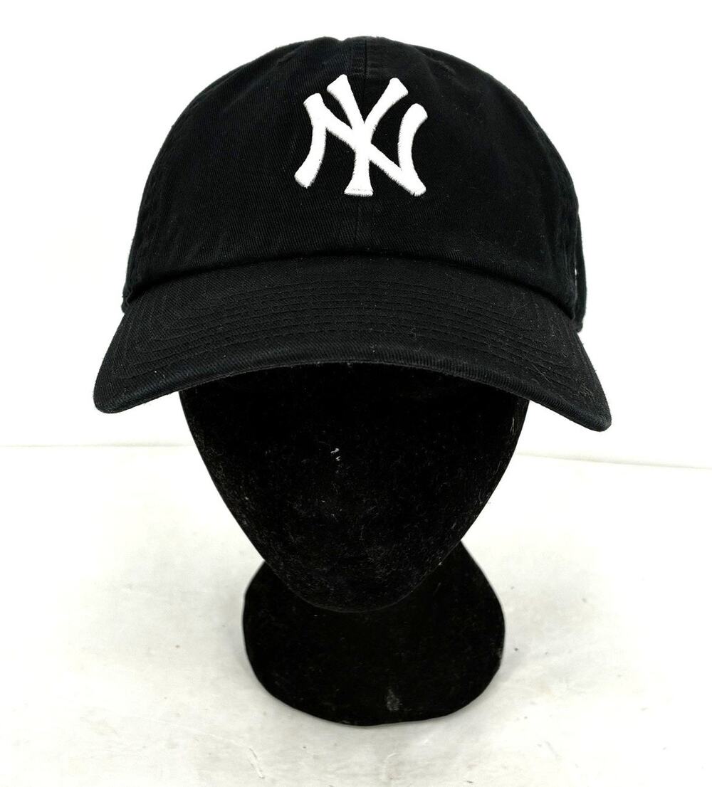 '47 Brand New York Yankees Black Dad Hat Adjustable MLB Baseball Cap